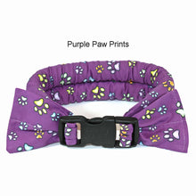 Load image into Gallery viewer, mixed blue paws dog collar, calm me down dog collar, herbal calming dog collar, calming herbal dog collar, anti-anxiety dog collar, all natural herbal dog collar, calm me down dog collar, calm me down cat collar, herbal cat collar, anti-anxiety cat collar, anti-stress dog collar, anti-stress cat collar, calming cat collar, calming dog collar, calm me down herbal collar, purple paw prints dog collar
